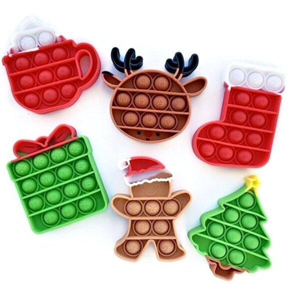 3 for $15 - OMG! Pop Fidgety Toys Christmas Edition - Christmas Tree Fidget Toy - Picture 2 of 4